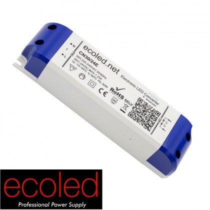 Fuente Alimentación PROFESIONAL 24V 30W - ECOLED - IP20 - TÜV Area-led