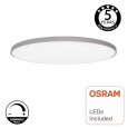 Plafón DIMABLE LED Superficie 24W OSRAM Chip - DRAMMEN - Plata Area-led