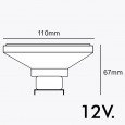 Lámpara LED AR111 - 14W 45º - Gx53 Area-led