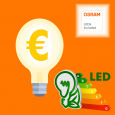 Bombilla LED con Lente 6W E27 G45 220º - OSRAM CHIP DURIS E 2835 Area-led