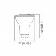 Dicroica LED 6W 120° GU10 - OSRAM CHIP DURIS E 2835 Area-led