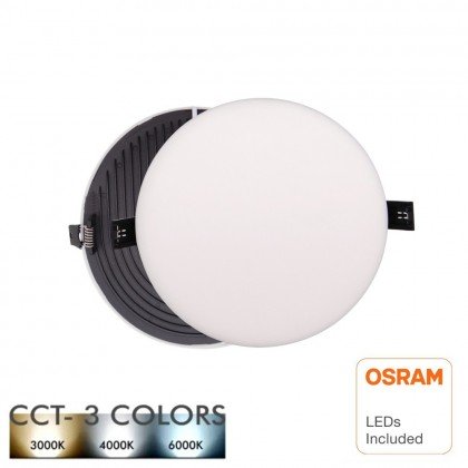 Downlight LED 12W - Frameless QUASAR - OSRAM CHIP DURIS E 2835 - CCT Area-led