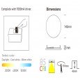 Downlight LED 12W - Frameless QUASAR - OSRAM CHIP DURIS E 2835 - CCT Area-led