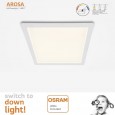 Downlight LED 30W Cuadrado - OSRAM CHIP DURIS E 2835 - CCT - UGR17 Area-led