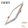 Placa LED Slim Cuadrada 20W Acero Inox - CCT- OSRAM CHIP DURIS E 2835 Area-led