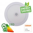 Plafond LED Detector de movimento de superfície circular 20W - CCT - OSRAM CHIP DURIS E 2835 - Area-Led