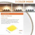 Placa LED Slim Circular 20W Acero Inox - CCT- OSRAM CHIP DURIS E 2835 Area-led