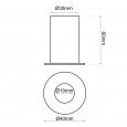 Encastrável LED 5W Cromo pérola Bridgelux Chip - 40° - UGR11 Area-led