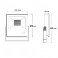Foco Proyector Exterior LED 50W 4000K NEW EVOLUTION Osram Chip 150Lm/W con Sensor de Movimiento y Mando a Distancia