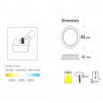 Downlight LED 8W Circular - OSRAM CHIP DURIS E 2835 - CCT - UGR17 Area-Led