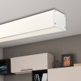 Perfil Aluminio - Blanco - Difusor Micro Prisma UGR17 -2 Metros - Regleta + Colgante Area-Led