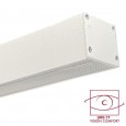 Perfil Aluminio - Blanco - Difusor Micro Prisma UGR17 -2 Metros - Regleta + Colgante Area-Led